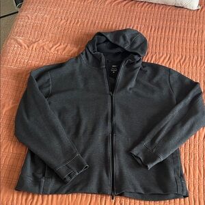 Nike Yoga Men's Dark Charcoal Zip-Up Hoodie